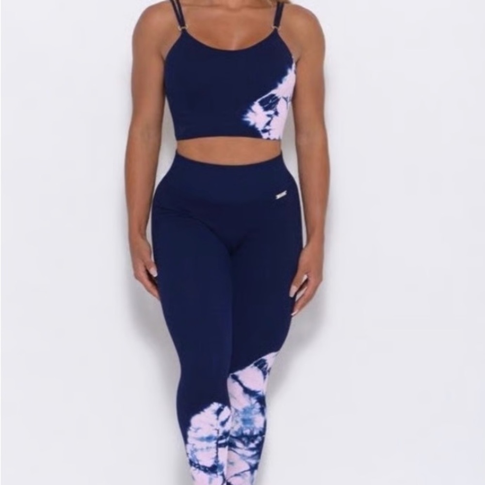 Bombshell Sportswear Navy and Pink Tie-Dye set